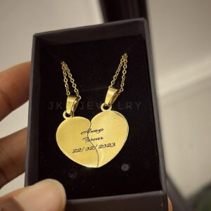Half Hearts Couple Necklace